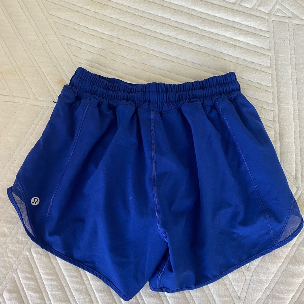 Lululemon Blue Hotty Hot Shorts 4”